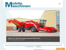 Tablet Screenshot of mobile-maschinen.info